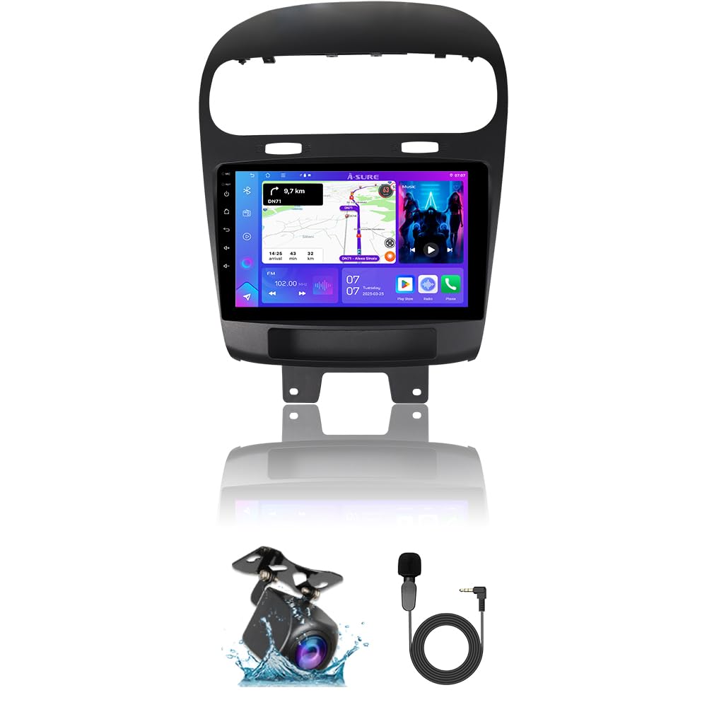 Amazon.com: ASURE 4+64G Android 15 Car Stereo Radio for Dodge